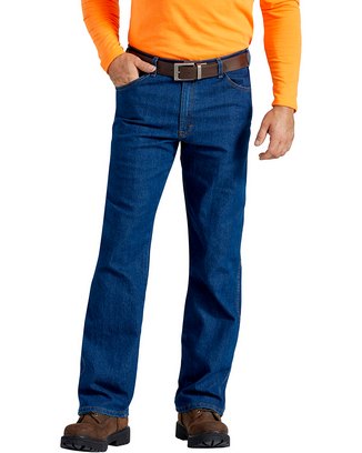 Men's FLEX Active Waist 5-Pocket Relaxed Fit Jean - RNS IND BLUE _30 - 30