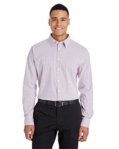  CrownLux Performance™ Men's Micro Windowpane Shirt 