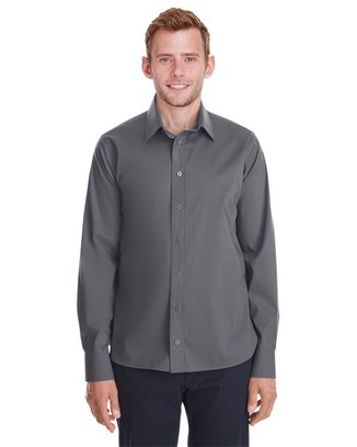  Men's Crown Collection® Stretch Broadcloth Untucked Shirt 