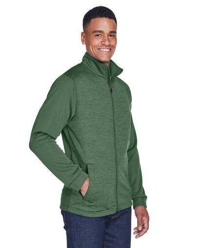  Men's Newbury Colorblock Mélange Fleece Full-Zip 