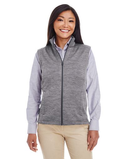  Ladies' Newbury Mélange Fleece Vest 