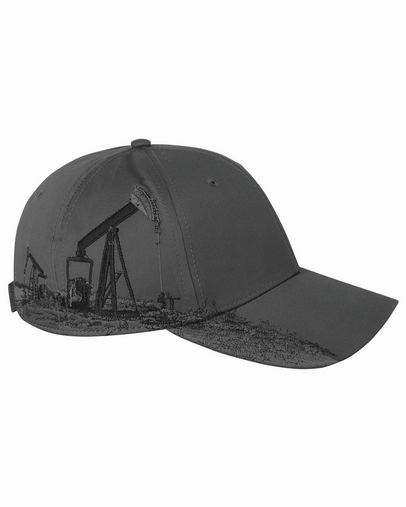  Brushed Cotton Twill Oil Field Cap - GREY - OS 