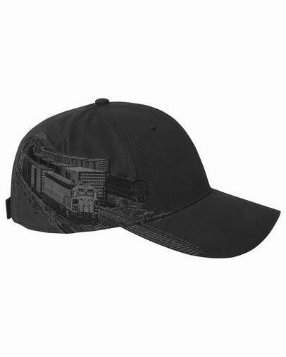 Brushed Cotton Twill Rail Yard Cap - CHARCOAL - OS