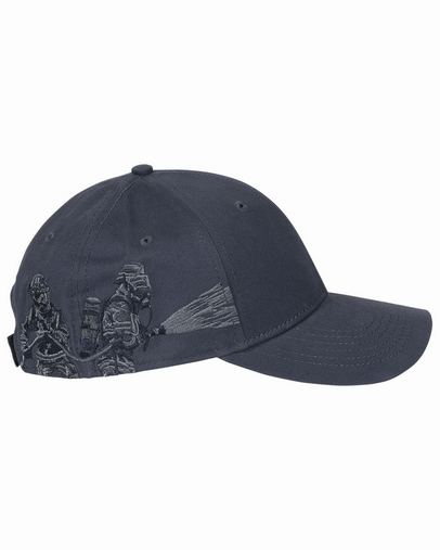 Brushed Cotton Twill Firefighter Cap - NAVY - OS