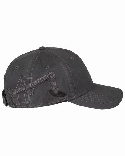 Brushed Cotton Twill Mining Cap - CHARCOAL - OS