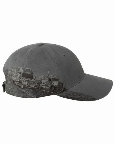 Brushed Cotton Twill Trucking Cap - GREY - OS