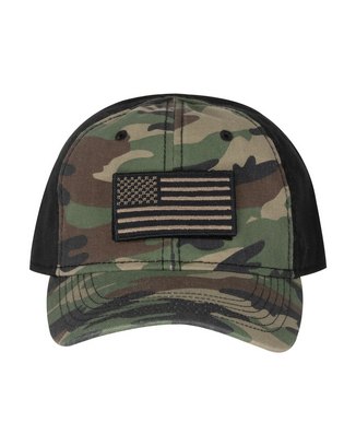 Tactical Camo Cap - CAMO/ BLACK - OS