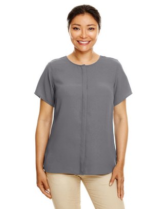  Ladies' Perfect Fit™ Short-Sleeve Crepe Blouse 