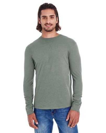 Men's Heather Sueded Long-Sleeve Jersey