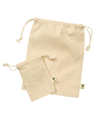  Organic Cotton Cinch Gift Bag 