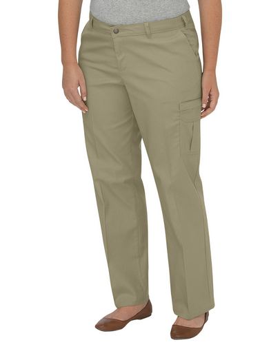  Ladies' Premium Relaxed Plus-Size Straight Cargo Pant 