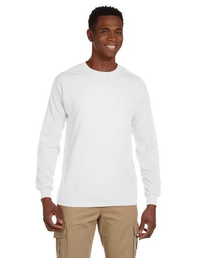  Adult Ultra Cotton® Long-Sleeve Pocket T-Shirt 