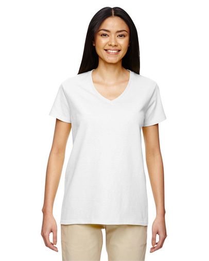 Ladies' Heavy Cotton™ V-Neck T-Shirt