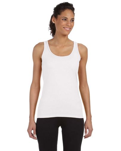 Ladies' Softstyle® Fitted Tank - WHITE - S