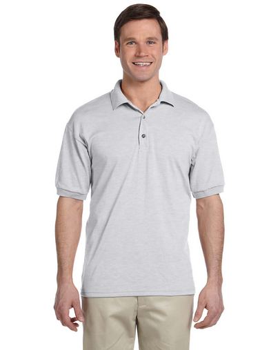 Custom Logo 5.6-Ounce Jersey Knit Polo Shirt. Gildan Ultra Blend - 8800 Embroidered