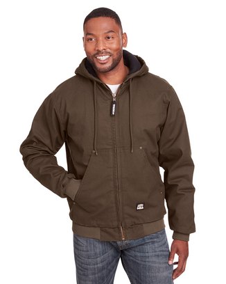  Men's Tall Highland Washed Cotton Duck Hooded Jacket 