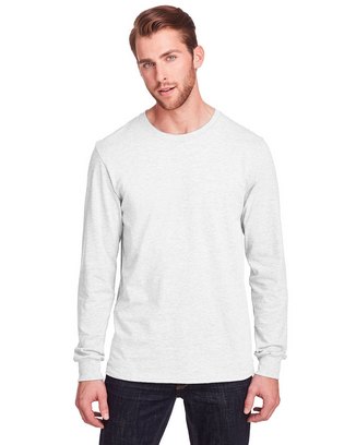  Adult ICONIC™ Long Sleeve T-Shirt - WHITE - S 