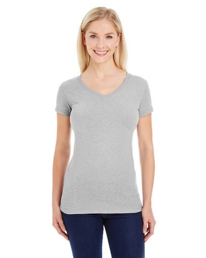 Ladies' Glitter V-Neck T-Shirt