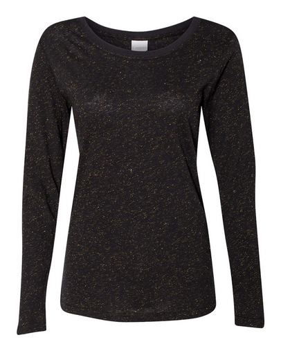 Ladies' Glitter Long-Sleeve T-Shirt