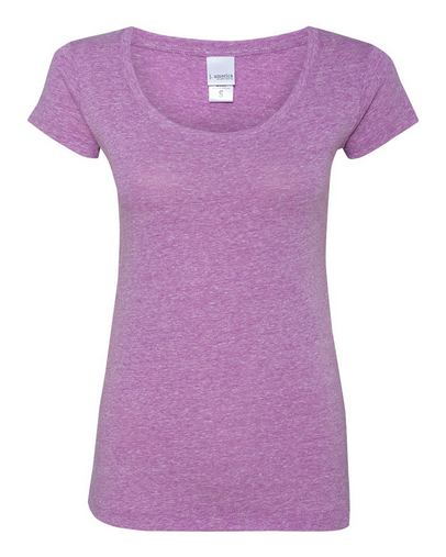  Ladies Twisted Slub Jersey Scoopneck T-Shirt 