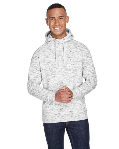 Adult Melange Fleece Pullover Hooded Sweatshirt