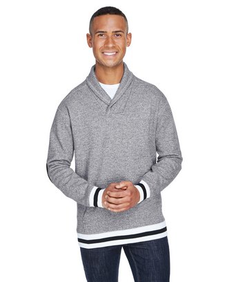 Adult Peppered Fleece Shawl Collar