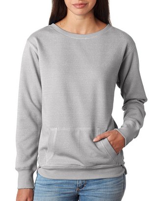 Ladies' Glitter French Terry Crew
