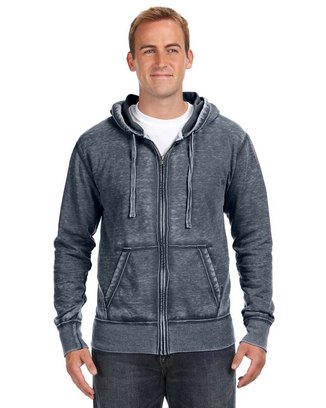  Adult Vintage Zen Full-Zip Fleece Hooded Sweatshirt 