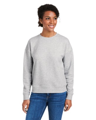  Ladies' Garment-Dyed Crew 