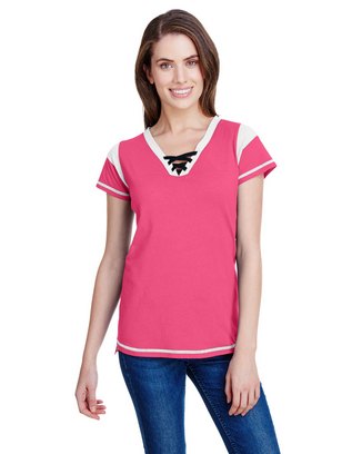  Ladies' Gameday Lace Up T-Shirt 