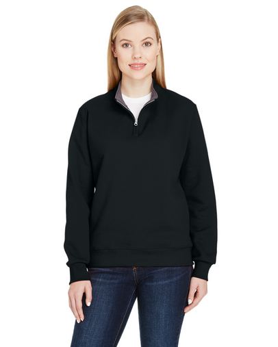  Ladies' 7.2 oz. Sofspun® Quarter-Zip Sweatshirt 