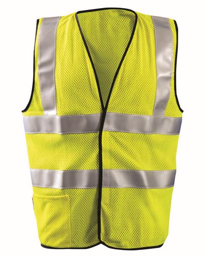  Men's Premium Flame Resistant Dual Stripe HRC1 Mesh Vest 