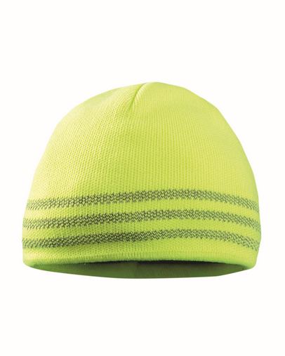  Unisex Tri-band Reflective Beanie 