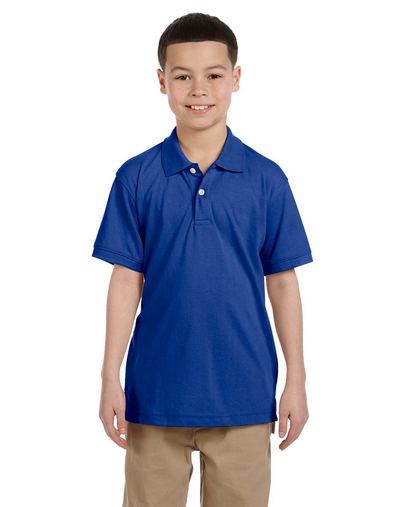 Custom Embroidered Harriton Youth Easy Blend Polo - M265Y