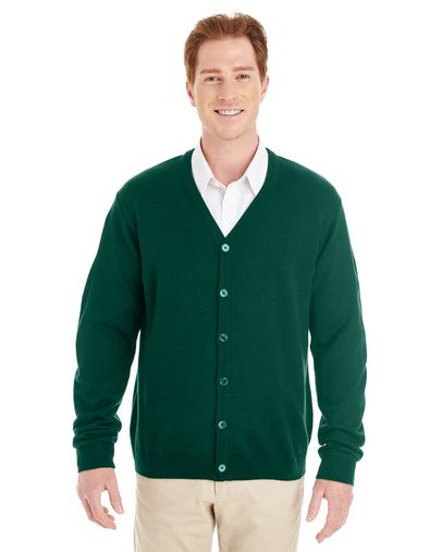 Harriton Pilbloc V-Neck Button Cardigan Sweater - M425