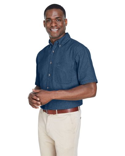  Men's 6.5 oz. Short-Sleeve Denim Shirt 