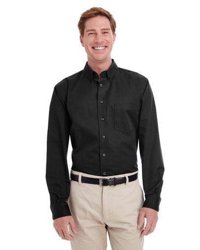 Men's Foundation 100% Cotton Long-Sleeve Twill Shirt with Teflon™