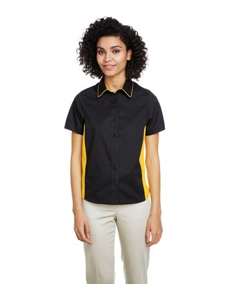 Ladies' Flash IL Colorblock Short Sleeve Shirt 