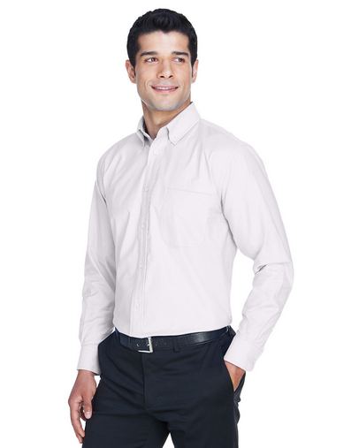 Men's Long-Sleeve Oxford with Stain-Release