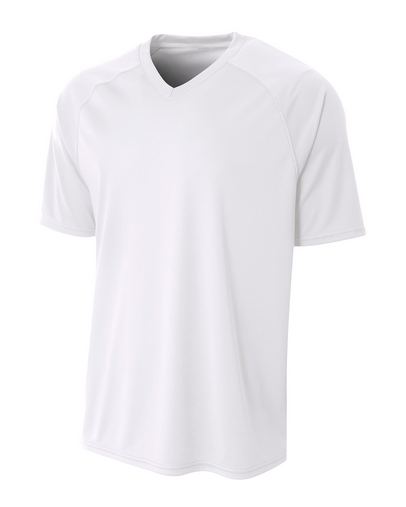 Adult Polyester V-Neck Strike Jersey with Contrast Sleeve
