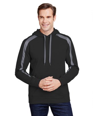 Men's Spartan Tech-Fleece Color Block Hooded Sweatshirt