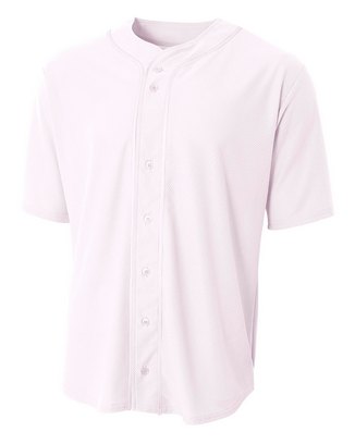  Shorts Sleeve Full Button Baseball Top 