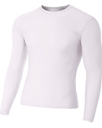  Youth Long Sleeve Compression Crewneck T-Shirt 