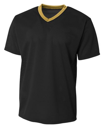 Youth Polyester Mesh V-Neck