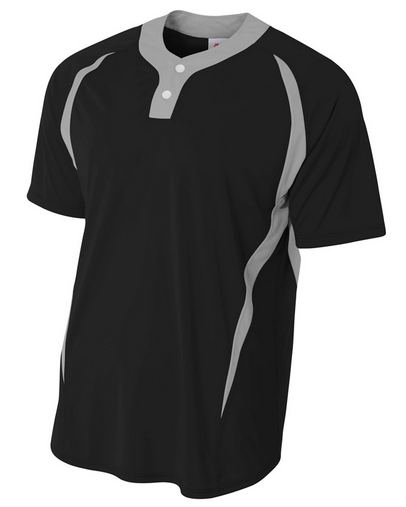 Youth 2-Button Color Blocked Jersey