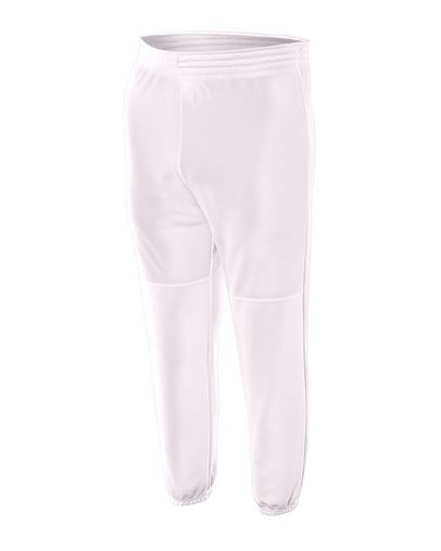  Youth Elastic Waist Doubleknit Polyester Baseball Pant 