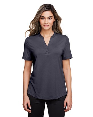 Ladies' JAQ Snap-Up Stretch Performance Polo - CARBON - XS