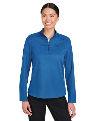  Ladies' Express Tech Performance Quarter-Zip - LT NAUTICAL BLU - XS 