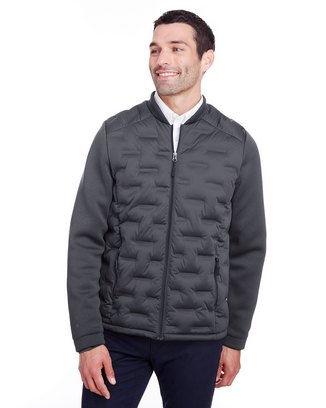  Men's Loft Pioneer Hybrid Bomber Jacket - CRBN/ BLK H/ BLK - 5XL 