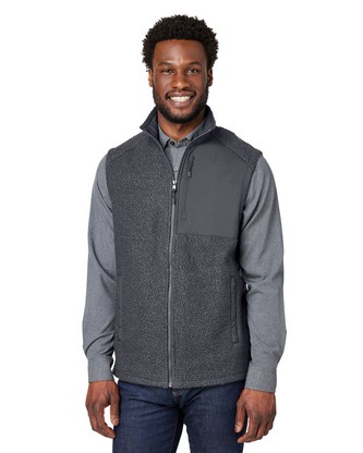 Men's Aura Sweater Fleece Vest - CARBON/ CARBON - S